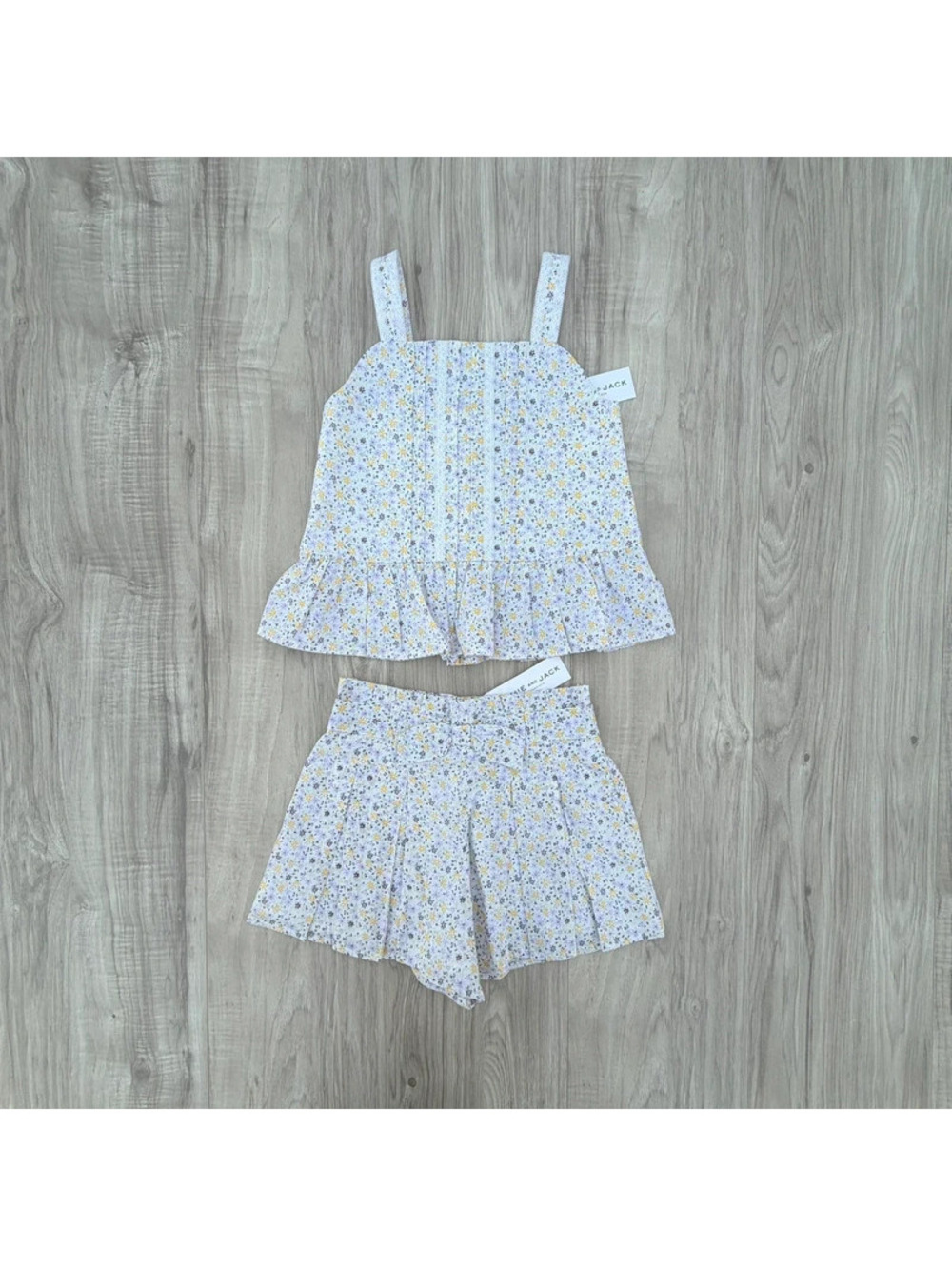 Janie And Jack Floral-Print Girls Set